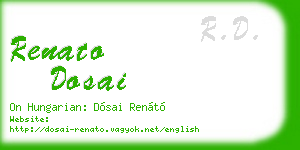 renato dosai business card