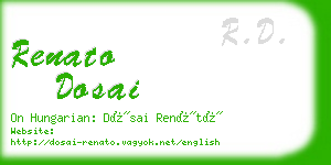 renato dosai business card